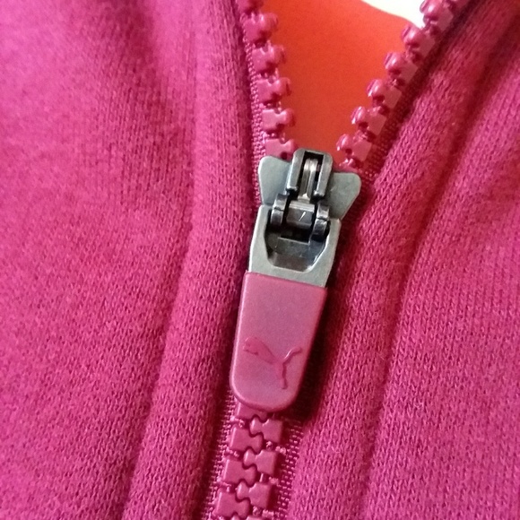 •Puma• rebel tape red track zip up hoodie - Picture 5 of 7